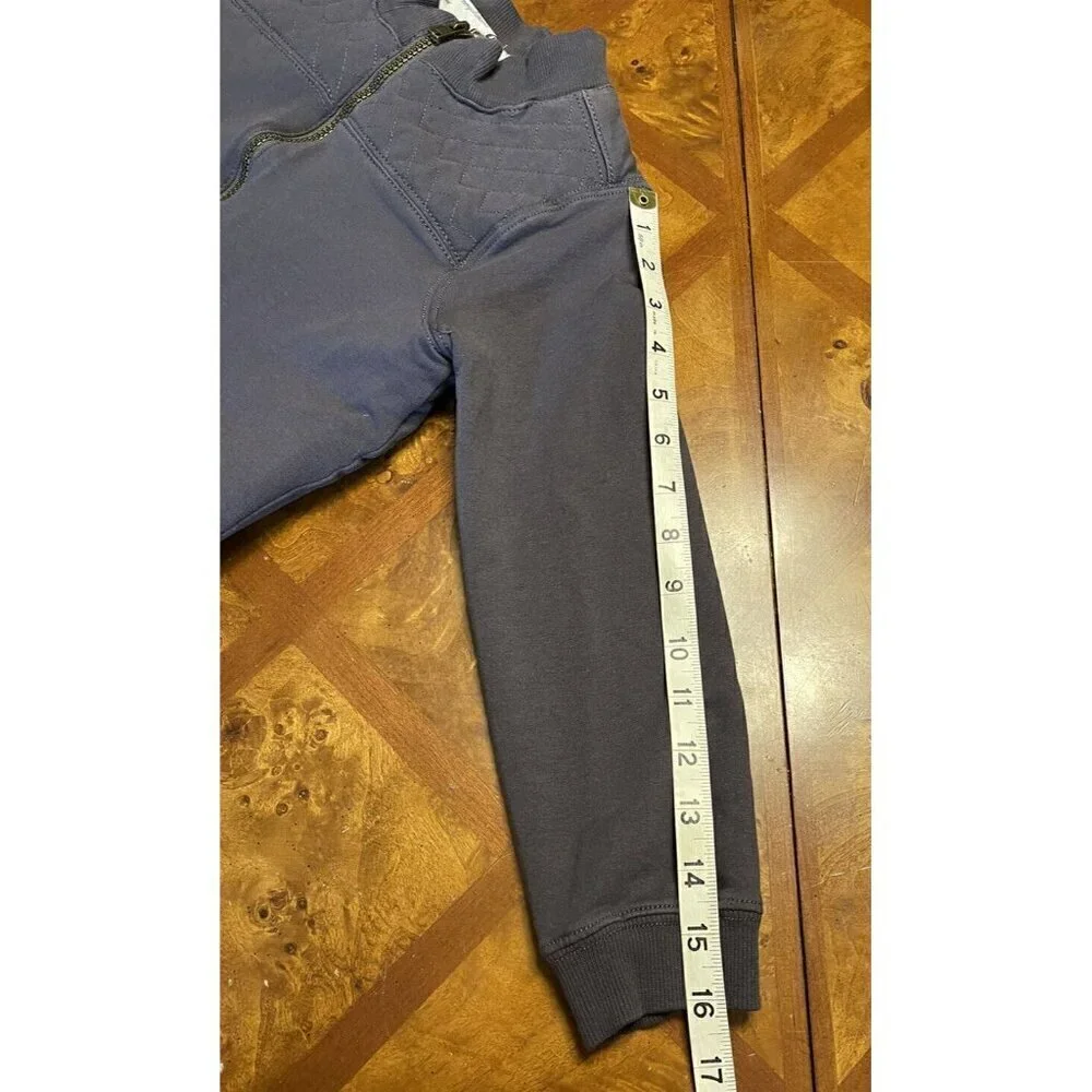 Tommy Bahama Kid's Medium 7-8 Years Gray Full Zip Sweatshirt Faux Fur Lined